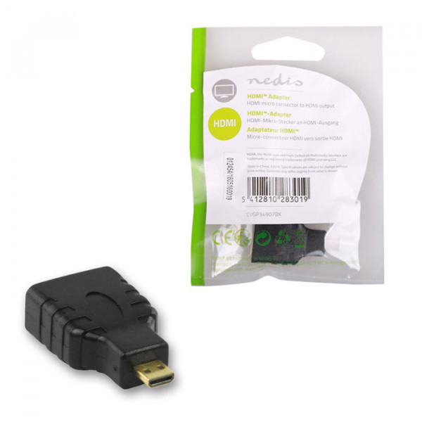 HDMI adapter HDMI micro connector - HDMI input. 