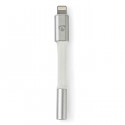 Apple Lightning Adapter, Apple Lightning 8-pin Male - 3.5 mm Female, 0.15m.