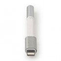 Apple Lightning Adapter, Apple Lightning 8-pin Male - 3.5 mm Female, 0.15m.