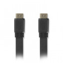 Flat HDMI high speed with ethernet cable 3m black. 