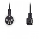 Power cable Schuko angled male - IEC-320-C13 angled 3.00 m black