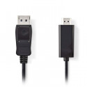 DisplayPort - HDMI cable DisplayPort male - HDMI Connector, 2m, black.