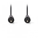 Digital audio cable, toslink male - toslink male, 10m length.