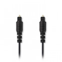 Digital audio cable, toslink male - toslink male, 1m length.