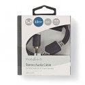 Stereo Audio Cable 2x RCA male - 3.5 mm female 0.2 m anthracite.