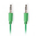 Stereo Audio Cable 3.5 mm Male - 3.5 mm Male 1m Green.