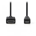 Micro HDMI high speed with ethernet cable 2m Black