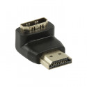 HDMI adapter HDMI connector 90° angled - HDMI input black