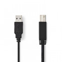 USB 2.0 Cable A Male-B Male 5.0 m Black