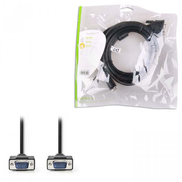 VGA Cable VGA Male-VGA Male 3.0m Black