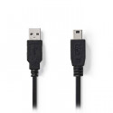 USB 2.0 Cable A Male-Mini 5-pin Male 2.0m Black