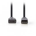 High Speed HDMI Cable with Ethernet  HDMI Mini Connector - HDMI Female 0.2 m Black