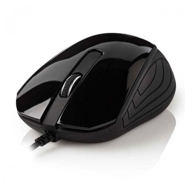 NEDIS MSWD300BK - Wired Desktop Mouse 1000dpi 3-Button Black