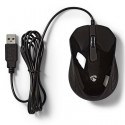 NEDIS MSWD300BK - Wired Desktop Mouse 1000dpi 3-Button Black