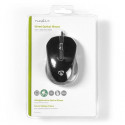 NEDIS MSWD300BK - Wired Desktop Mouse 1000dpi 3-Button Black