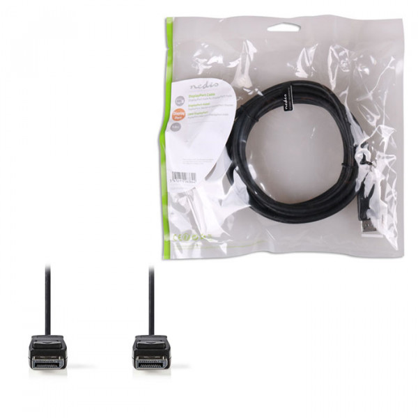 DisplayPort Cable DisplayPort Male - DisplayPort Male 3.0 m Black. 