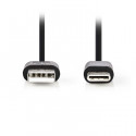 USB 2.0 Cable Type-C Male - A Male 0.1 m Black.