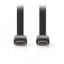 Flat High Speed HDMI Cable with Ethernet HDMI Connector - HDMI Connector 5.0m Black