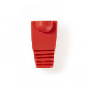 Strain Relief Boot for RJ45 Network Connectors -10 pieces Red