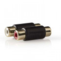 Stereo Audio Adapter 2x RCA Female - 2x RCA Female