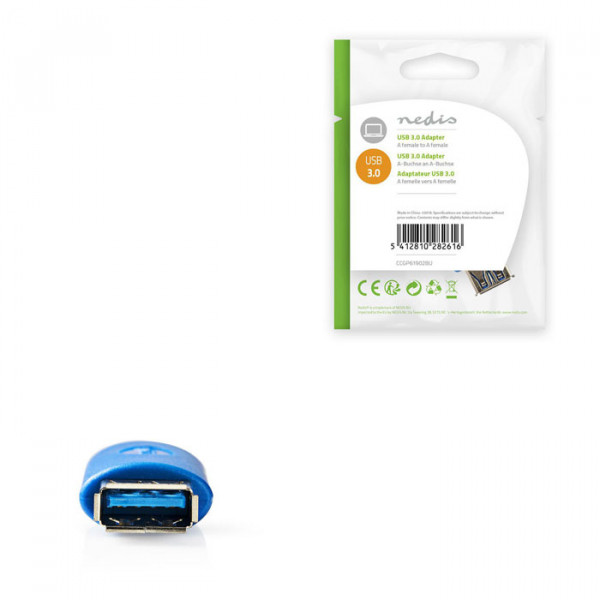 USB 3.0 Adapter A Female - A Female Blue