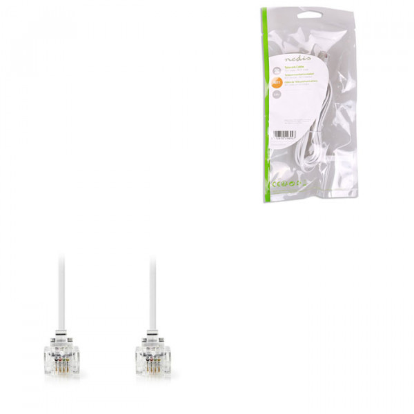 Telecom Cable RJ11 Male - RJ11 Male 2.0 m white