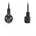 Power Cable Schuko Male Angled - IEC-320-C13 Angled 5.0m Black