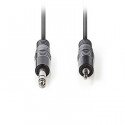 Stereo Audio Cable 6.35 mm Male - 3.5 mm Male 3.0 m Grey