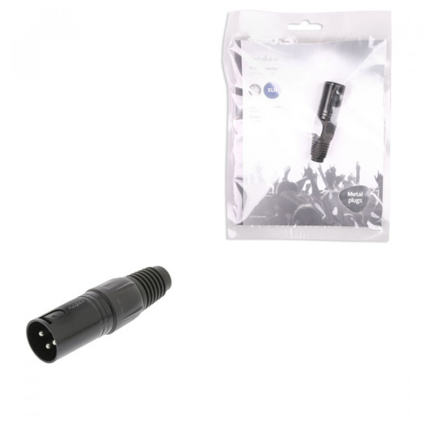 XLR Connector XLR 3-pin Male Black