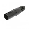 XLR Connector XLR 3-pin Male Black