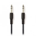 Stereo Audio Cable 6.35 mm Male - 6.35 mm Male 2.0 m Black