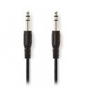 Stereo Audio Cable 6.35 mm Male - 6.35 mm Male 5.0 m Black