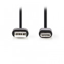 USB 2.0 Cable Type-C Male - A Male 2.0 m Black