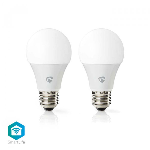 WiFi Smart LED Bulbs Full Colour and Warm White E27 2 pack