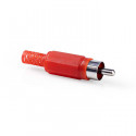 RCA Connector RCA Male 25 pieces Red