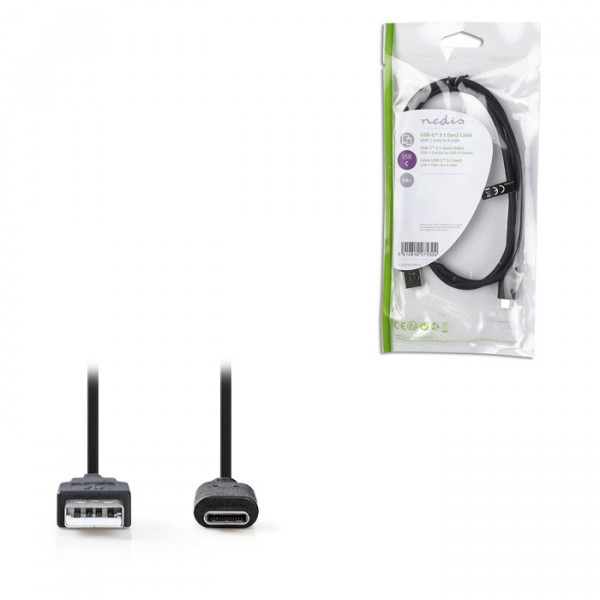 USB 3.1 Gen2 Cable USB-C Male - A Male 1.00 m Black 