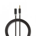 Stereo Audio Cable 3.5 mm Male - 3.5 mm Female 5.0 m Anthracite