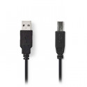 USB 2.0 Cable A Male - USB-B Male 1.0 m Black