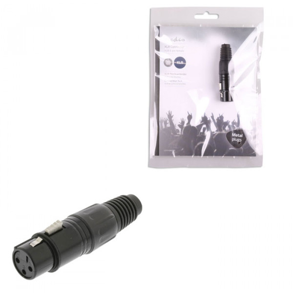 XLR Connector XLR 3-pin Female Black