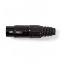 XLR Connector XLR 3-pin Female Black