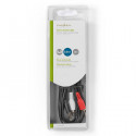 Stereo Audio Cable 3.5 mm Male - 2x RCA Male  2.0 m Black.