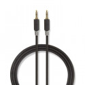 Stereo Audio Cable 3.5 mm Male - 3.5 mm Male 0.5 m Anthracite
