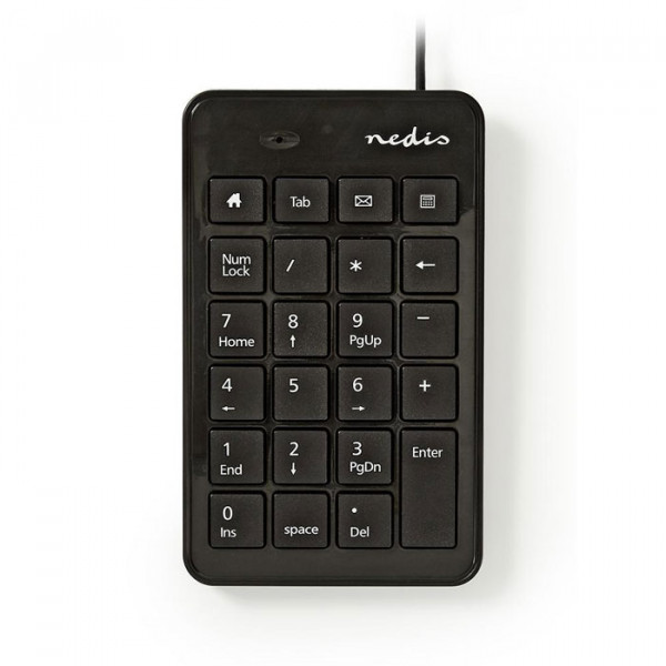 NEDIS KBNM100BK - Wired Numeric Keypad USB Black