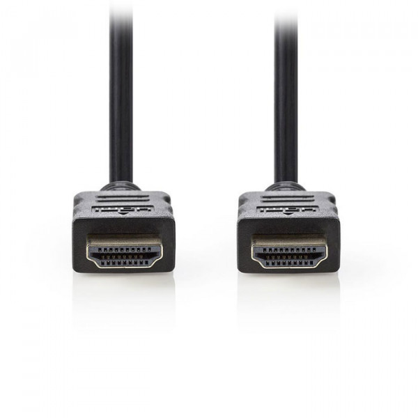 High Speed HDMI Cable with Ethernet, 0.5 m Black
