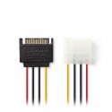 Internal Power Cable SATA 15-pin Male - Molex Female 0.15 m Various