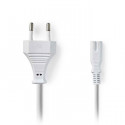 Power Cable Euro Plug - IEC-320-C7 2.0 m White