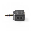 Stereo Audio Adapter 3.5 mm Male - 2x 3.5 mm Female