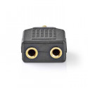 Stereo Audio Adapter 3.5 mm Male - 2x 3.5 mm Female
