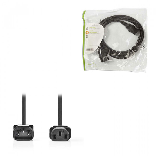 Power Cable IEC-320-C14 - IEC-320-C13 2.0 m Black