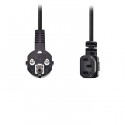 Power Cable Schuko Male Angled - IEC-320-C13 Angled 2.0 m Black